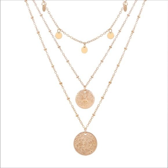 Jewelry - CLEARANCE🔥 Multilayer Star Disk Necklace